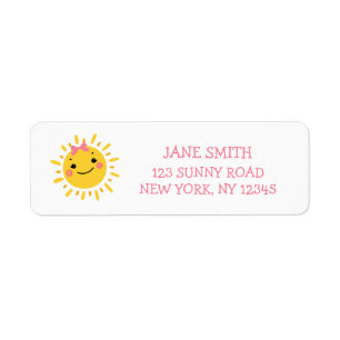 OUR LITTLE SUNSHINE IS TURNING ONE address