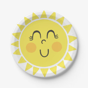 Our Little Sunshine Paper Plate