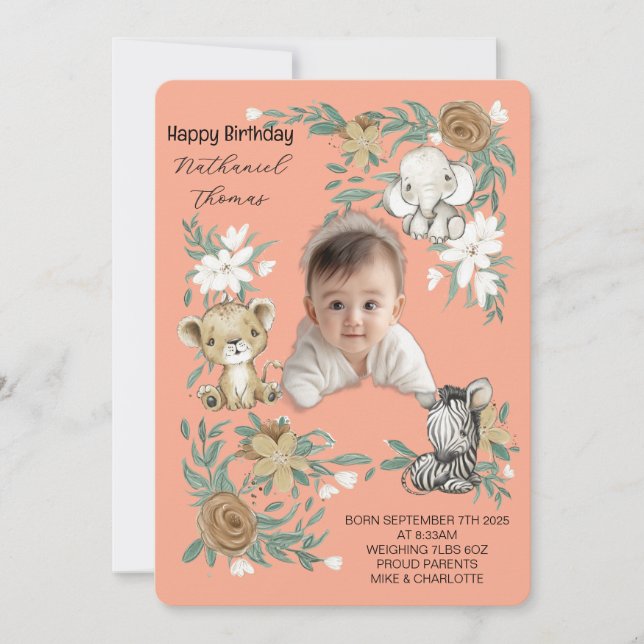 Our Little Sunshine’s Birthday Bash Invitation (Front)