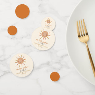 Our Little Sunshine Yellow Sun Birthday Party Confetti