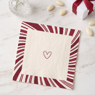 Our Little Sweetheart Baby Shower Candy Cane Napkin