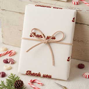 Our Little Sweetheart Candy Cane Thank You Wrapping Paper Sheet