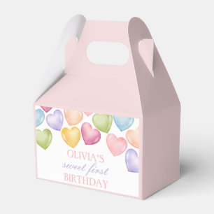 Our little Sweetheart conversation heart Birthday  Favour Box