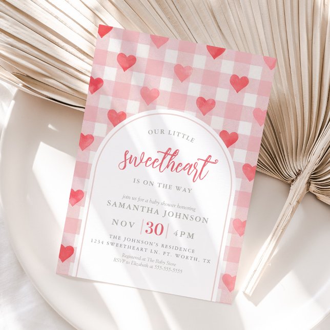 Our Little Sweetheart Valentine Baby Shower Invitation (Creator Uploaded)