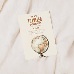 Our Little Traveller Birthday Party Invite