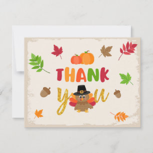 Our Little Turkey Thank You Card - TPL
