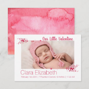 Our Little Valentine Baby Announcement