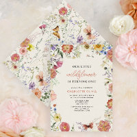 Our Little Wildflower 1st Birthday Pressed Flowers