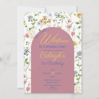 Our Little Wildflower Invitation