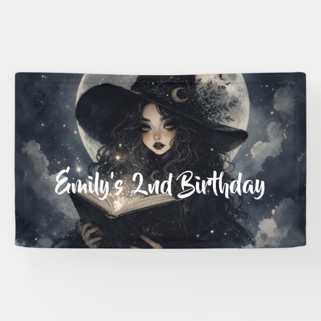 our little witch is turning 2 || banner  (Horizontal)