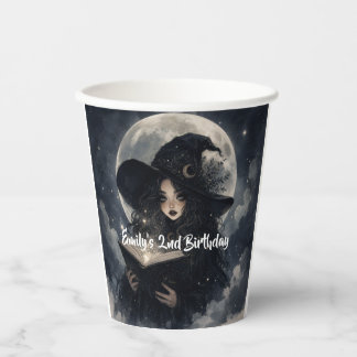 our little witch is turning 2 || paper cups