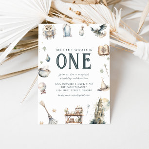 Our Little Wizard Birthday Invite