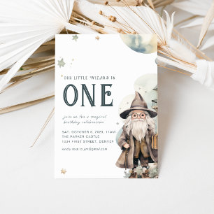 Our Little Wizard is One Invitation