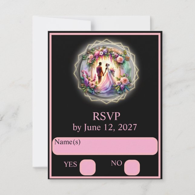 Our Love Is Brighter Than The Moon RSVP (Front)