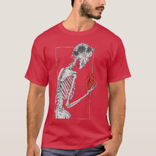 Our Love is Eternal Gothic Skeleton Lovers T-Shirt