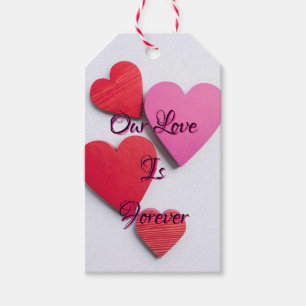 Our Love Is Forever Hearts - Gift Tags