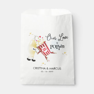 Our Love Is Poppin Popcorn Favour Bag
