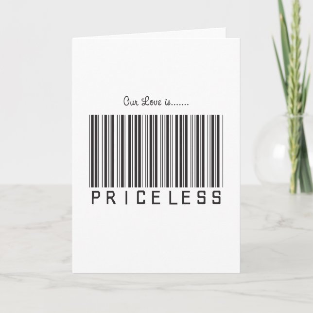 Our Love is Priceless  Card (Front)