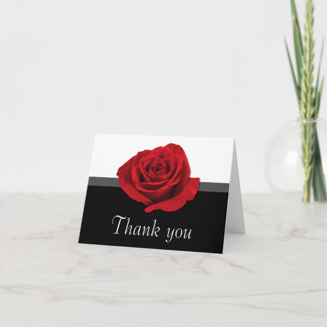 Our Love Rose ~ Thank you cards (Front)