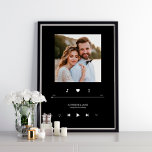 Our Love Song Custom Song Music Player Style Poster<br><div class="desc">Fun and whimsical photo design featuring a music player mockup.</div>