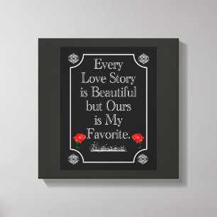 Our Love story -- Canvas art