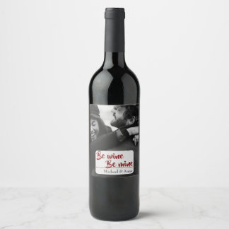 Our Love Story — Custom Photo Wine Label