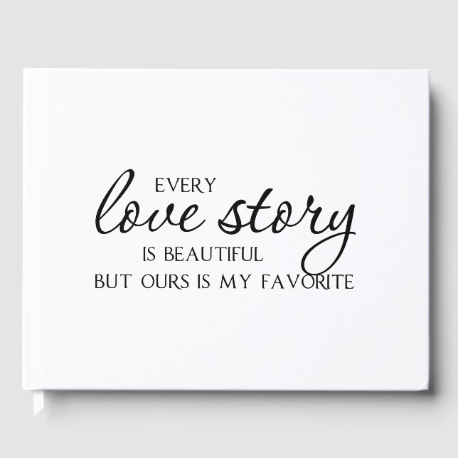 Our Love Story Guest Book (Front)