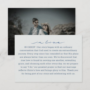 Our Love Story In Love In Christ Christian Enclosure Card