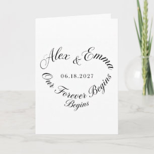 Our Love Story Personalised Wedding Greeting Card, Card