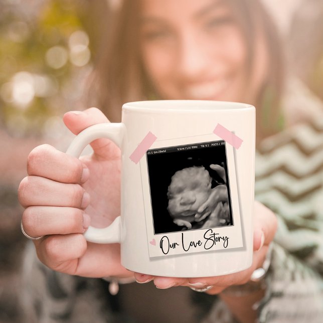 Our Love Story | Pink Mothers Day Photo Gift Mug (Creator Uploaded)