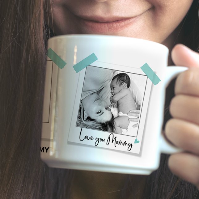 Our Love Story | Pink Mum Photo Adhesive Gift Mug (Creator Uploaded)
