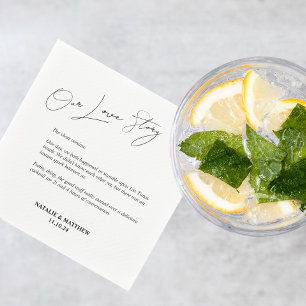 Our Love Story Wedding Napkins