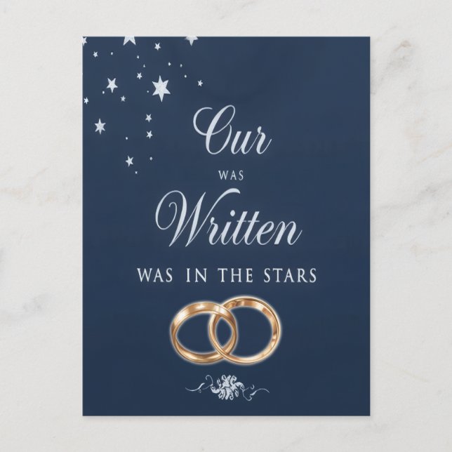 Our Love Was Written in the Stars Postcard (Front)