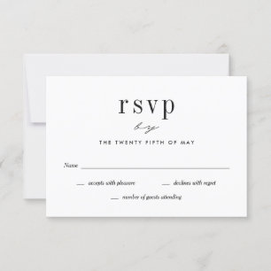 Our Love Wedding RSVP Card Editable Colour