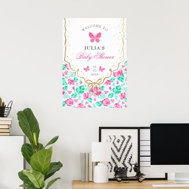 Our Lovely One Baby Shower Poster (Home Office)