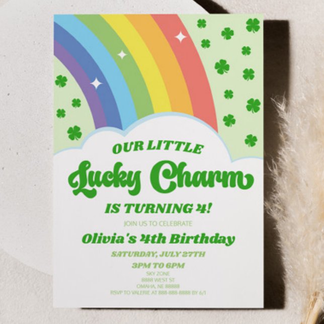 Our Lucky Charm St. Patrick's Day Birthday Party Invitation (Creator Uploaded)