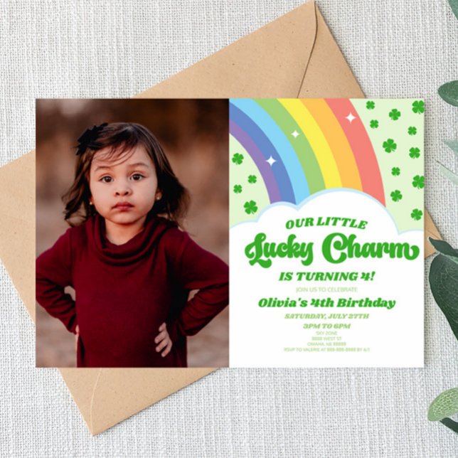 Our Lucky Charm St. Patrick's Day Birthday Party Invitation (Creator Uploaded)