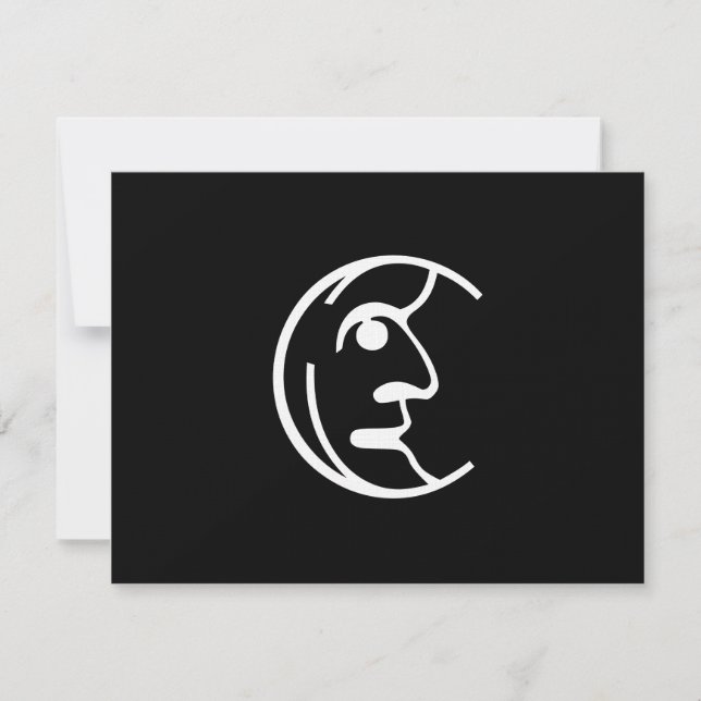 Our Man in the Moon Invitation (Front)