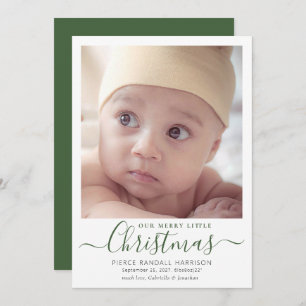 Our Merry Little Christmas Birth Announcement