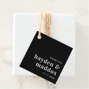 Our Moment EDITABLE COLOR Wedding Favour Tags