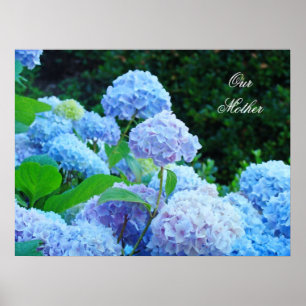 Our Mother gifts art Prints Blue Lavender Green