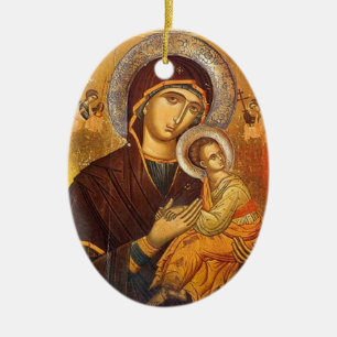 Our Mother of Perpetual Help Ceramic Tree Decoration