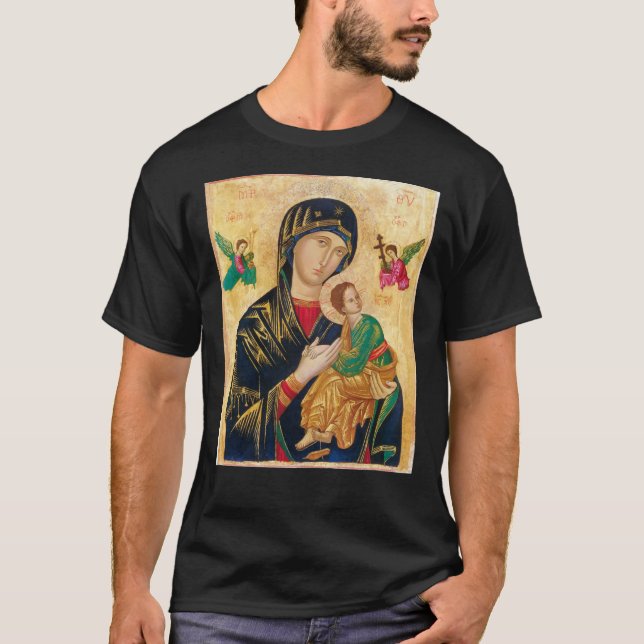 Our Mother of Perpetual Help, icon art Classic T-S T-Shirt (Front)