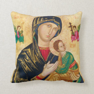 Our Mother of Perpetual Help & St. Padre Pio Cushion