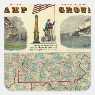 Our Nation's Camp Ground Square Sticker