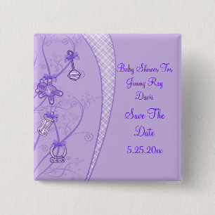 Our New Addition In Purple Hues 15 Cm Square Badge