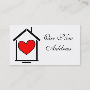 OUR NEW ADDRESS BUSINESS CARDS