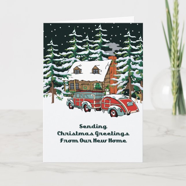 Our New Address Christmas Holiday Card (Front)