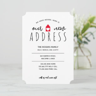 Our New Address Family Moving House Announcement