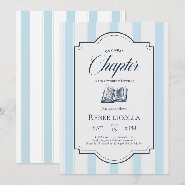 Our New Chapter Baby Shower Invitation (Front/Back)